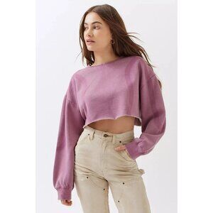 BDG Urban Outfitters Izzy Illusion Sweatshirt Pullover Cropped Top XS NWT 253532